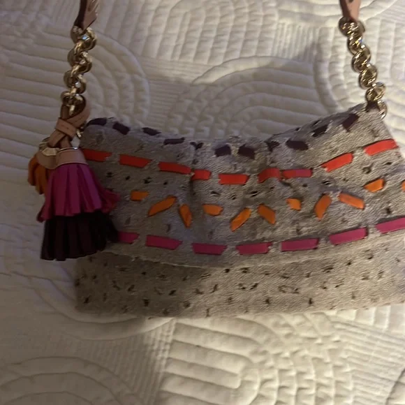HENRI BENDELTAN CANVAS PINK HANDBAG… Pre-Own see picture for details of bag .